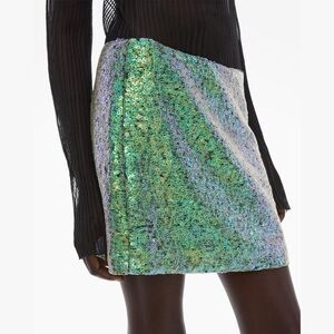 Helmut Lang Sequin Mini Skirt